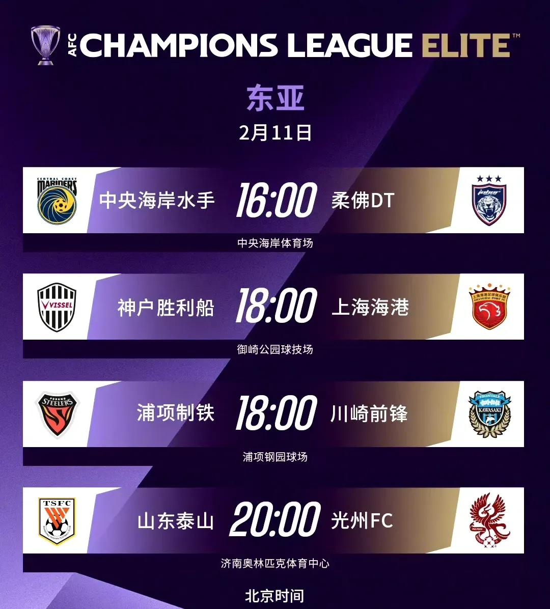 亚冠联赛即将开赛，中超队伍备战加紧