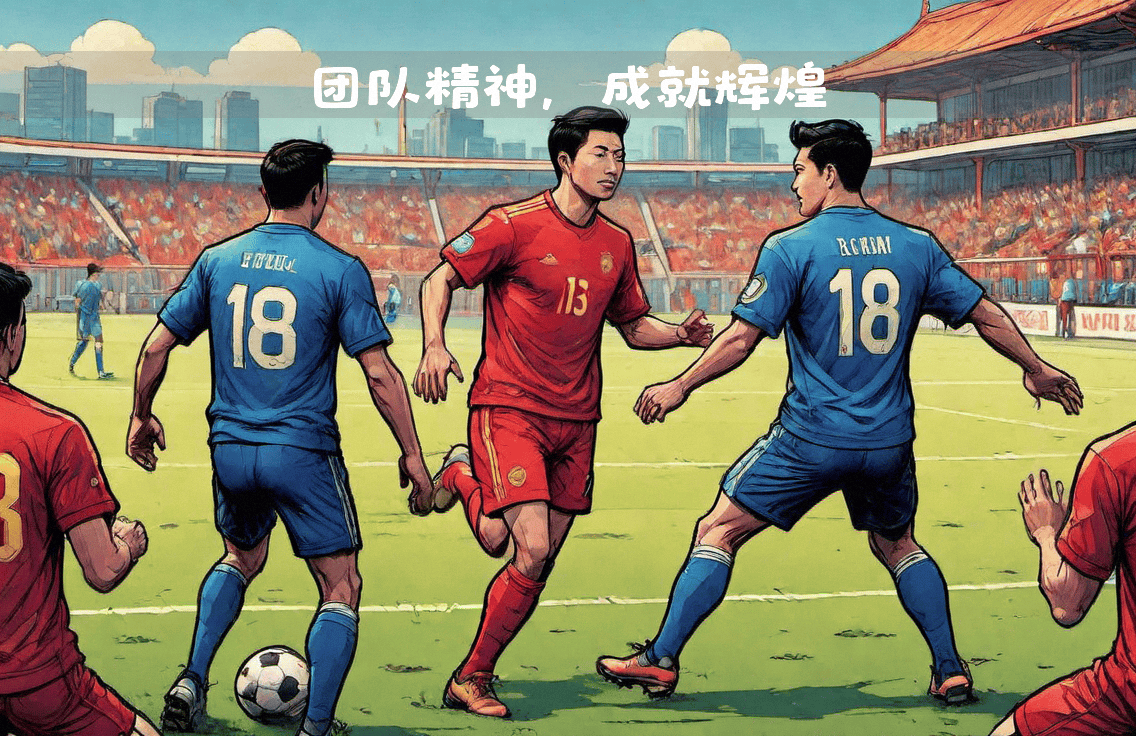 中国队伍在足球比赛中展现出了团队精神